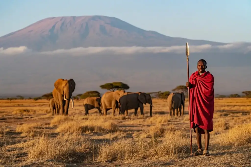 Alone-Maasai-Warrior-at-Amboseli-National-Park-1024×683